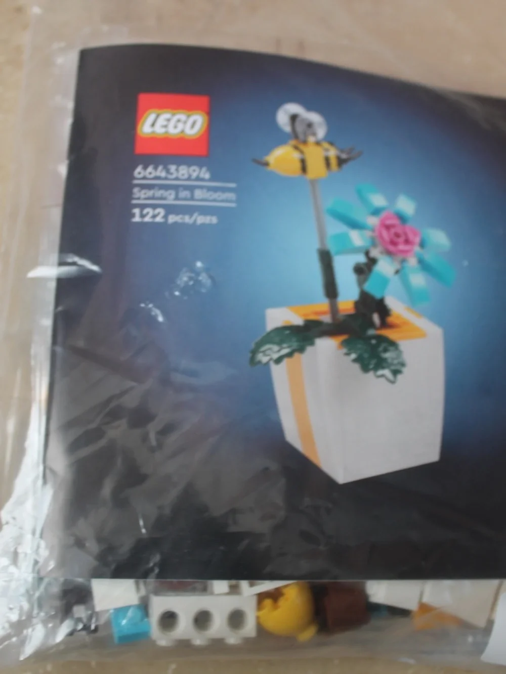 Lego Spring In Bloom Moving Bee Building Toy Set, 6568276, 122 Pieces, NEW